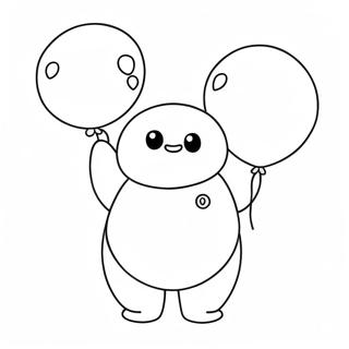 Pagina De Colorat Baymax Dragut Cu Balon 138439-69776