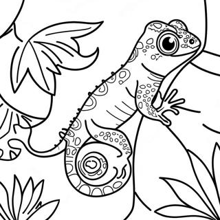 Gecko Colorat In Jungla Desen De Colorat 138515-69835