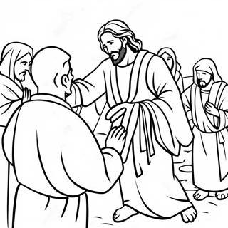Pagini De Colorat Cu Isus Vindecand Orbii 138745 70016