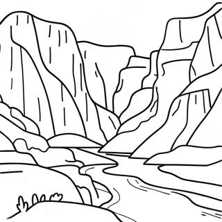Pagini De Colorat Cu Scena Raului Din Marele Canion 138773-70042