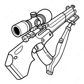 Pușcă De Sniper Desene De Colorat