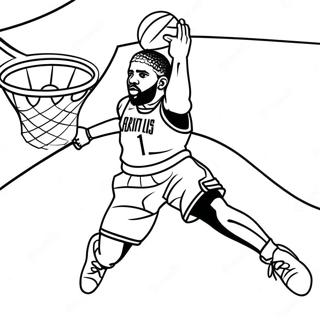 Kyrie Irving Pagini de colorat