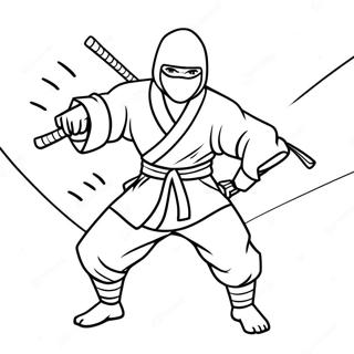 Ninja Desene De Colorat