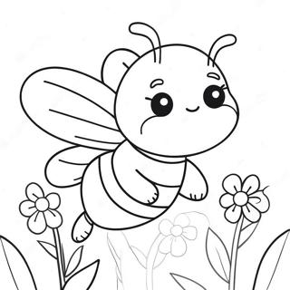 Bumblebee Dragut Cu Flori Pagina De Colorat 14440-3145