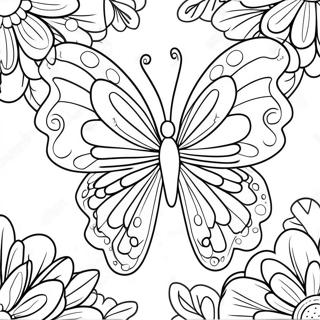 Pagina De Colorat Cu Aripi De Fluture Colorat Desene De Colorat