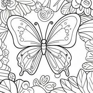 Pagina De Colorat Cu Aripi De Fluture Colorat Desene De Colorat