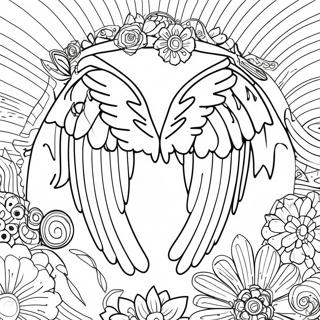 Pagina De Colorat Cu Aripi De Inger Mistic 14798 3241