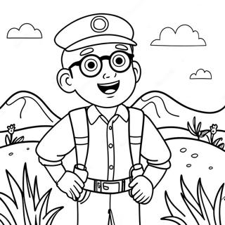 Blippi Exploreaza Natura Pagina De Colorat 16261-3550