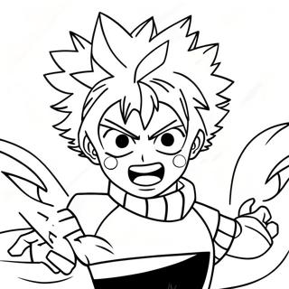 Pagini De Colorat Cu Katsuki Bakugo Si Puterea Exploziva 16635-3635
