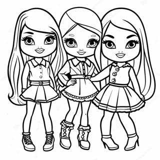 Pagini De Colorat Cu Papusi Bratz In Tinute Elegante 17712 3876