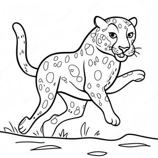 Ghepard Desene De Colorat