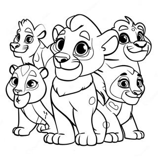 Pagini De Colorat Cu Echipa Leului Gardian Curajos 19725-4307