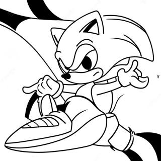 Pagina De Colorat Sonic Viteza 1-1251