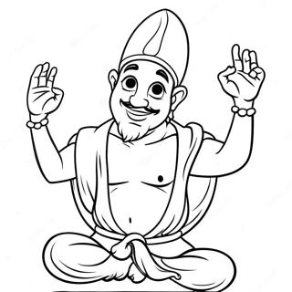 Pagini De Colorat Cu Duh Indeplinind Dorinte 21875 4771