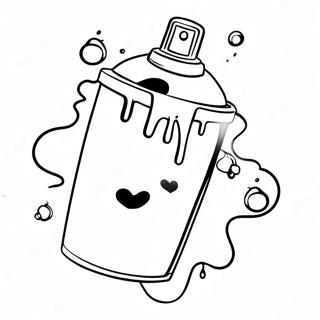 Spray Graffiti Si Picaturi De Vopsea Desen De Colorat 22403 4899