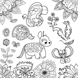 Pagina De Colorat Cu Modele De Animale Jucause 22748-4969