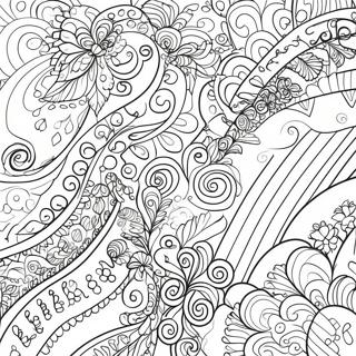 Pagina De Colorat Cu Modele Intinse Indraznete 22749-4973