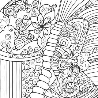 Pagina De Colorat Cu Modele Intinse Indraznete 22749-4976