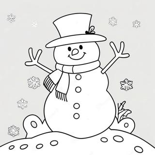 Omul De Zapada Cu Fulgi De Zapada Care Cad 22851-4998