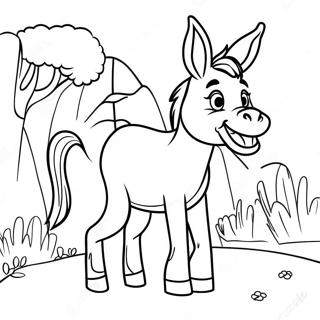 Magarul Zambitor Pagina De Colorat 24079 5259