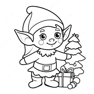 Elf Desene De Colorat