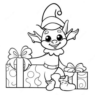 Elf Vesel Decorand Cadouri Desen De Colorat 25165-5493