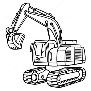 Excavator Desene De Colorat