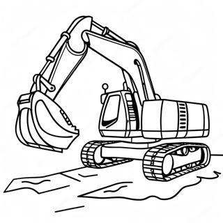 Excavator Pagini de colorat