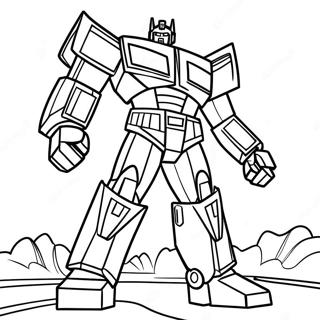 Optimus Prime Desene De Colorat