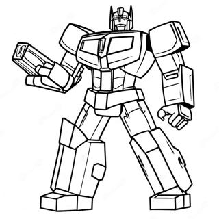 Pagina De Colorat Cu Optimus Prime Si Cubul Energon 25431-5547