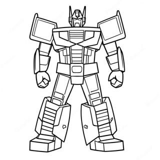 Pagina De Colorat Cu Optimus Prime Si Cubul Energon 25431-5548