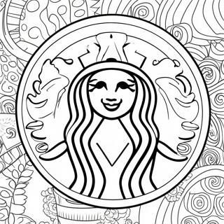 Pagina De Colorat Cu Cana De Cafea Starbucks 25523-5562