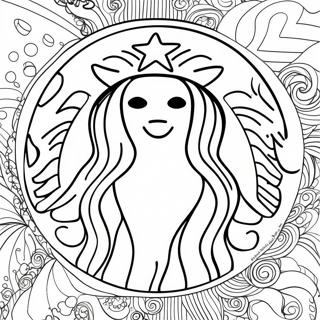 Pagina De Colorat Cu Cana De Cafea Starbucks 25523-5564