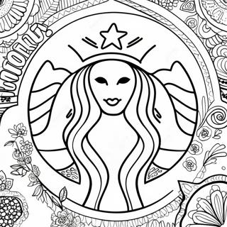 Pagina De Colorat Cu Logo Ul Starbucks 25524-5565