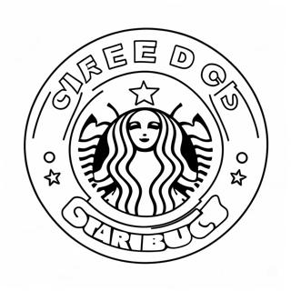 Pagina De Colorat Cu Logo Ul Starbucks 25524-5566