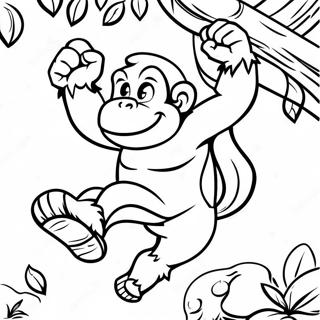 Donkey Kong Desene De Colorat