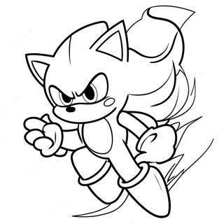 Super Sonic Desene De Colorat