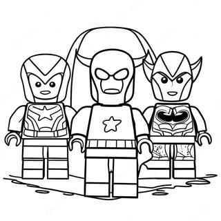 Pagini De Colorat Cu Echipa Lego Avengers 26717-5821