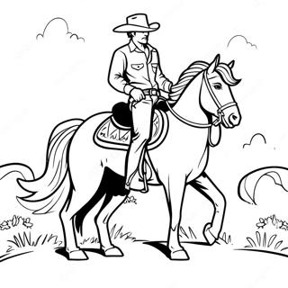 Cowboy Desene De Colorat