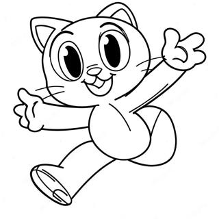 Desen De Colorat Cu Sylvester Pisica Urmarind O Pe Tweety 29121-6349