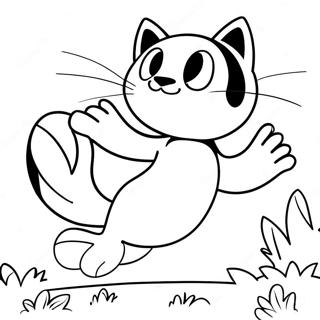 Desen De Colorat Cu Sylvester Pisica Urmarind O Pe Tweety 29121-6351