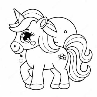 Desen De Colorat Cu Unicorn Chibi Dragut 29204-6354