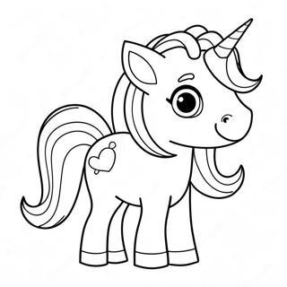 Desen De Colorat Cu Unicorn Chibi Dragut 29204-6355