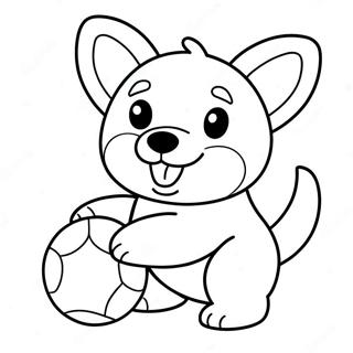 Corgi Desene De Colorat