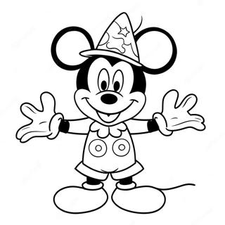 Mickey Mouse In Costum De Halloween Pagina De Colorat 30216-6574