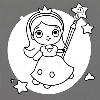 Rosalina Cu Bagheta Magica Pagina De Colorat 30908-6737