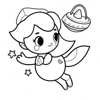 Rosalina Cu O Nava Spatiala Pagina De Colorat 30911-6751