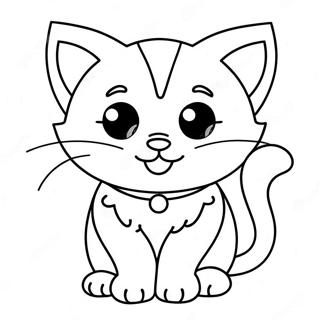 Pagini De Colorat Cu O Pisicuta Jucausa 3093 1379