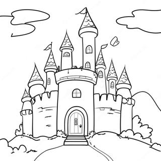 Pagina De Colorat Cu Castelul Fantezist 31187-6805