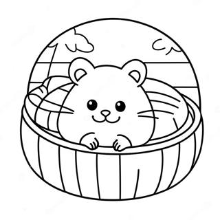 Hamster Dormind In Pat Confortabil Pagina De Colorat 31649-6910